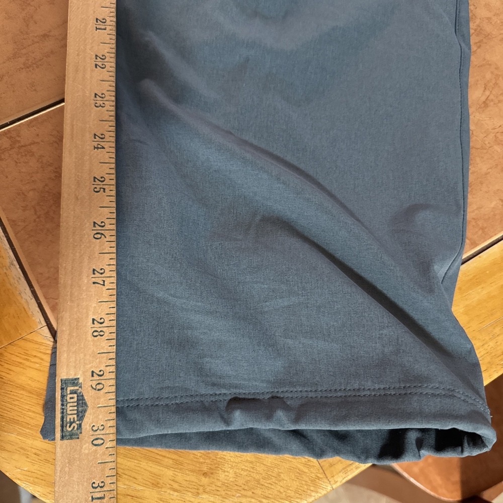L.L Bean Blue Stretch Pants Mens Sz XL 30" Inseam Elastrell Sorona Performance - Picture 11 of 12